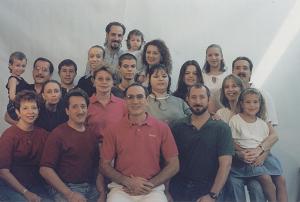 Suvio and Louise Melone With Children and Grandchildren 1991